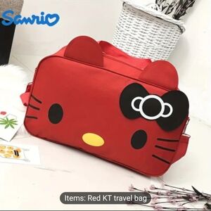Sanrio Hello Kitty Travel bag. Color: red